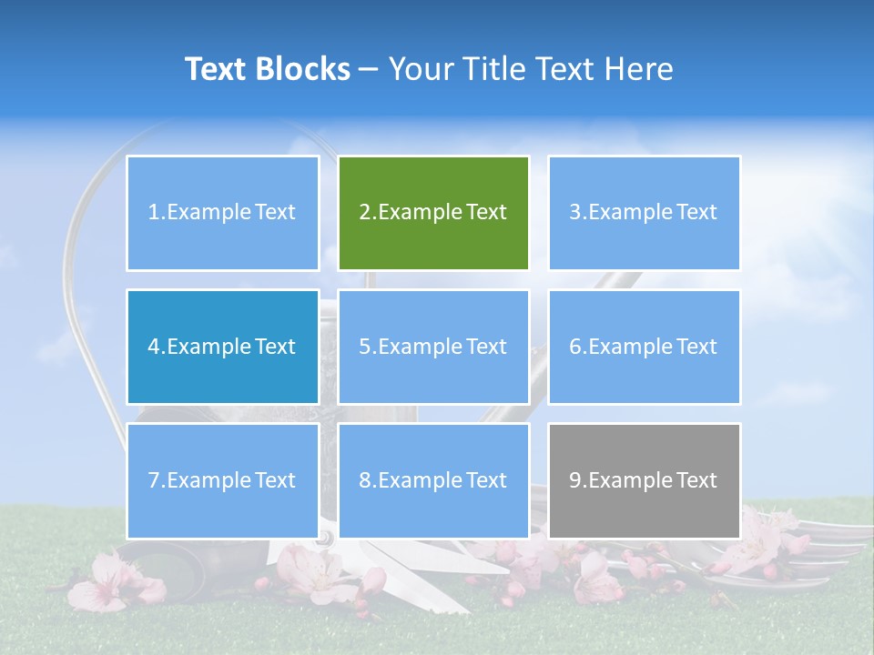 Planting Tools Gardening PowerPoint Template