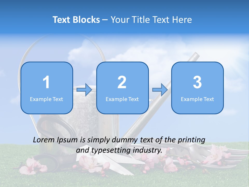 Planting Tools Gardening PowerPoint Template