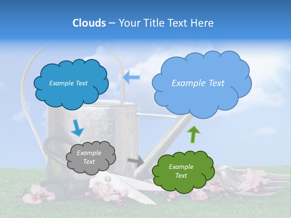 Planting Tools Gardening PowerPoint Template