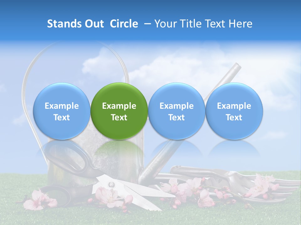 Planting Tools Gardening PowerPoint Template