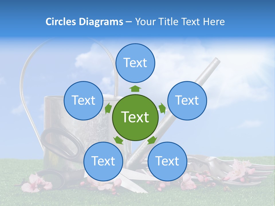 Planting Tools Gardening PowerPoint Template