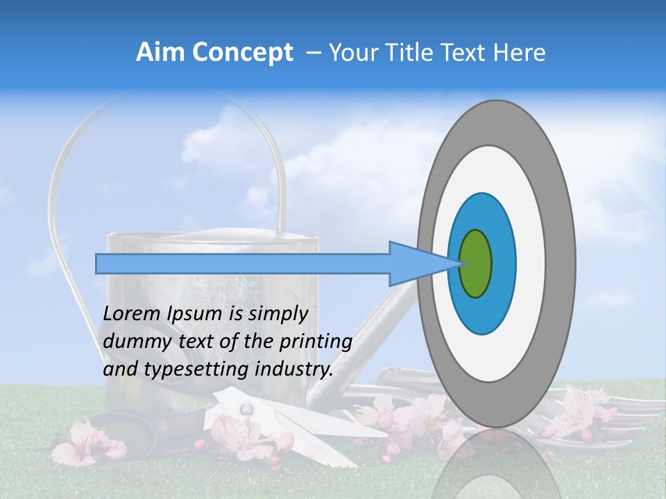 Planting Tools Gardening PowerPoint Template