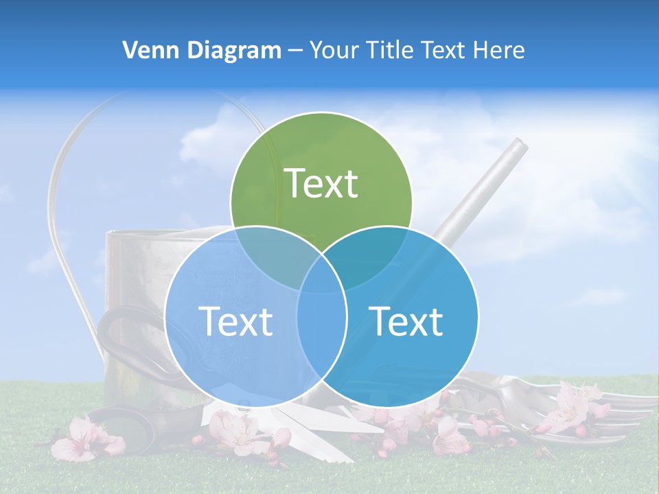 Planting Tools Gardening PowerPoint Template