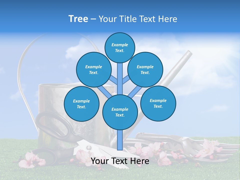 Planting Tools Gardening PowerPoint Template
