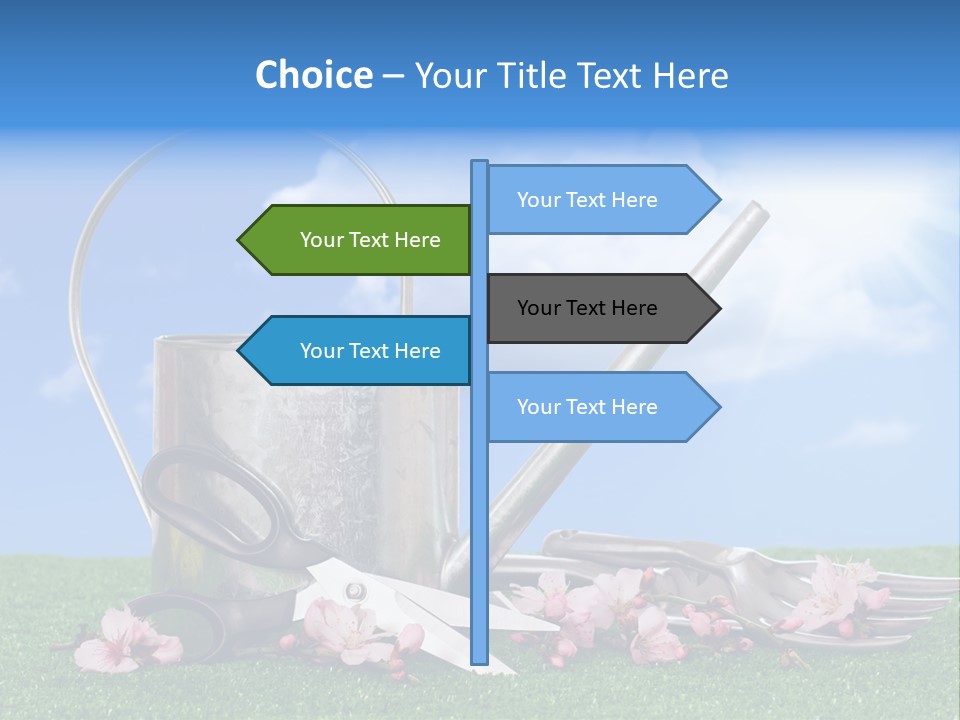 Planting Tools Gardening PowerPoint Template