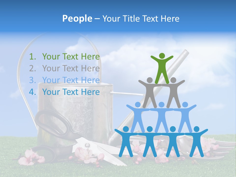 Planting Tools Gardening PowerPoint Template