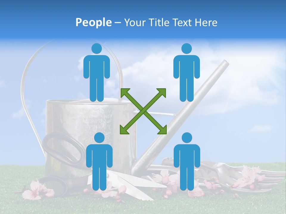 Planting Tools Gardening PowerPoint Template