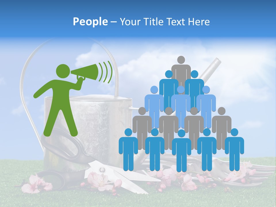 Planting Tools Gardening PowerPoint Template