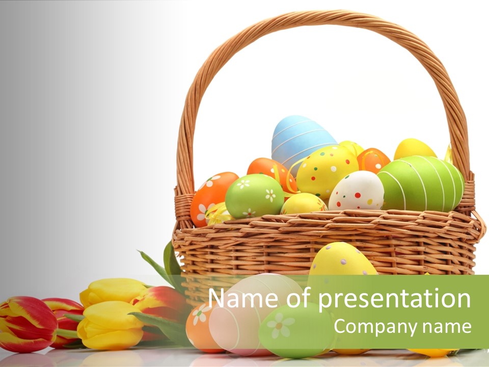 Yellow Card Egg PowerPoint Template