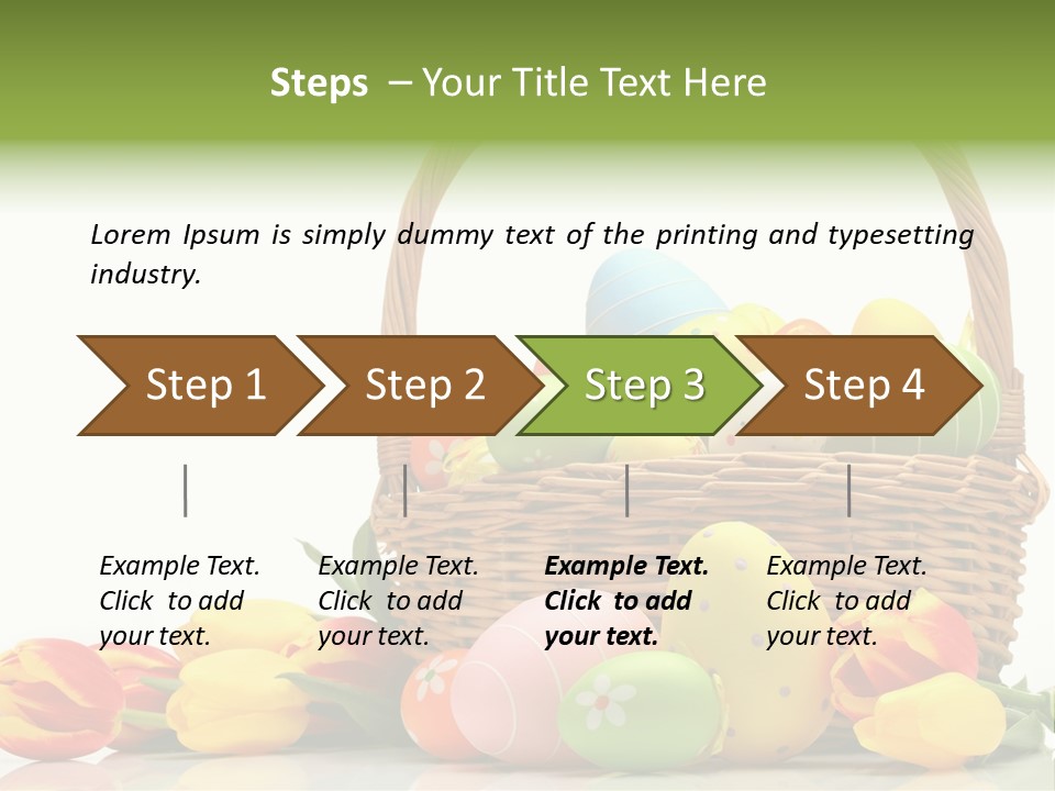 Yellow Card Egg PowerPoint Template