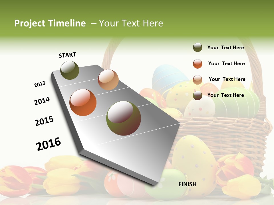 Yellow Card Egg PowerPoint Template