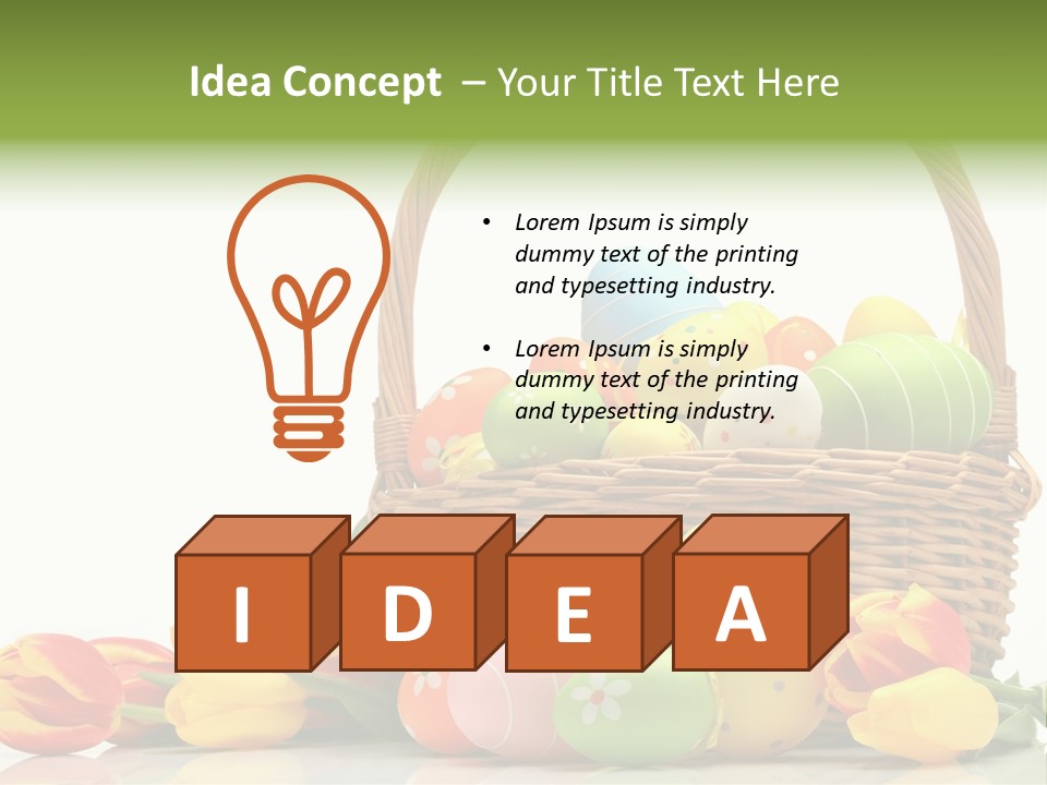 Yellow Card Egg PowerPoint Template