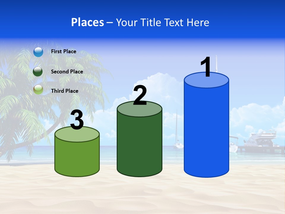 Outdoor Palmtree Bay PowerPoint Template