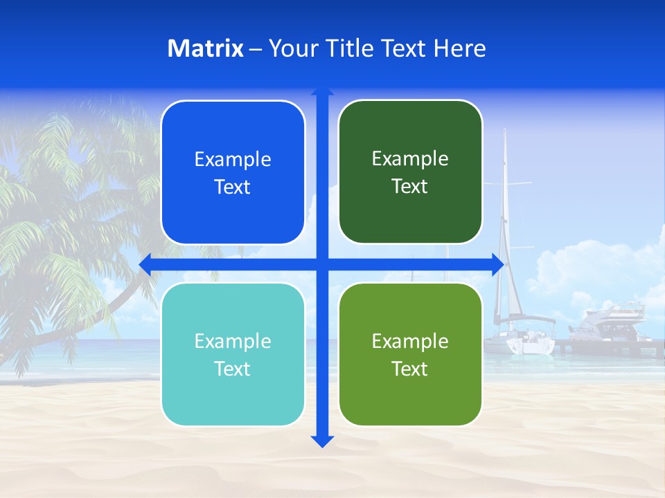 Outdoor Palmtree Bay PowerPoint Template