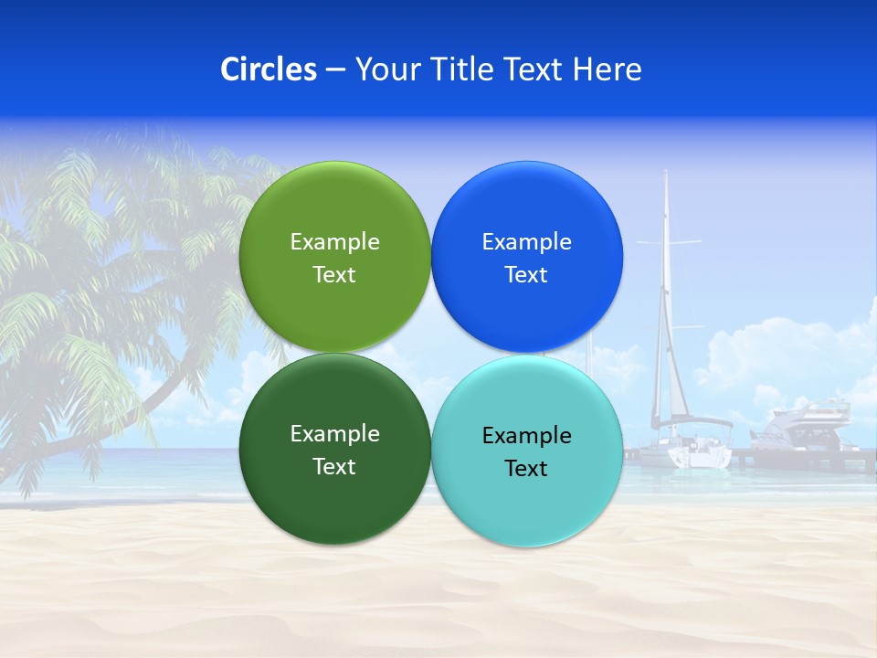 Outdoor Palmtree Bay PowerPoint Template