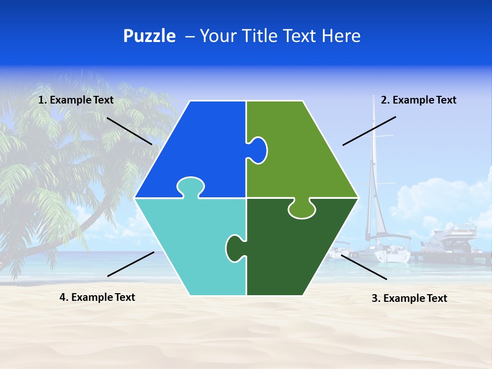 Outdoor Palmtree Bay PowerPoint Template