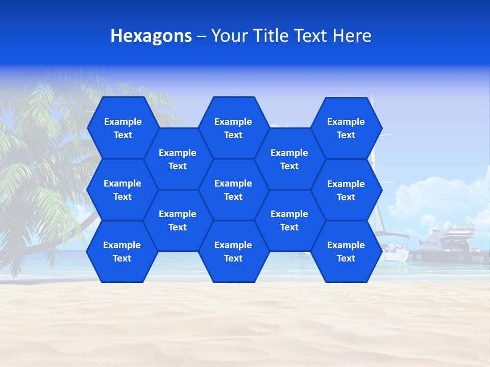 Outdoor Palmtree Bay PowerPoint Template