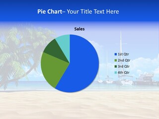 Outdoor Palmtree Bay PowerPoint Template