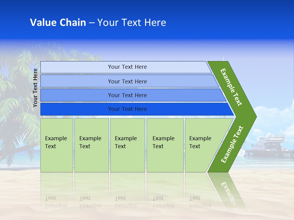 Outdoor Palmtree Bay PowerPoint Template