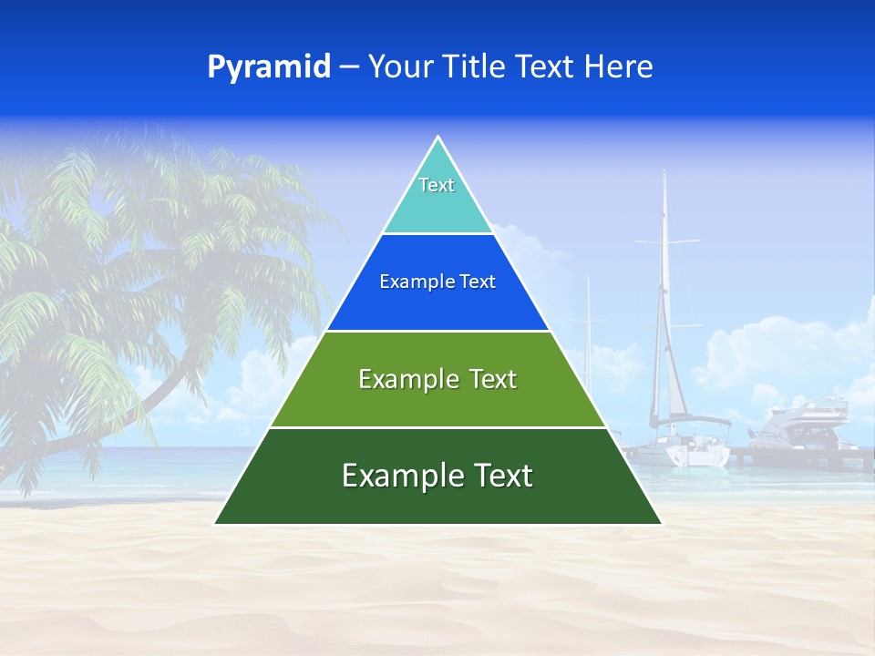 Outdoor Palmtree Bay PowerPoint Template