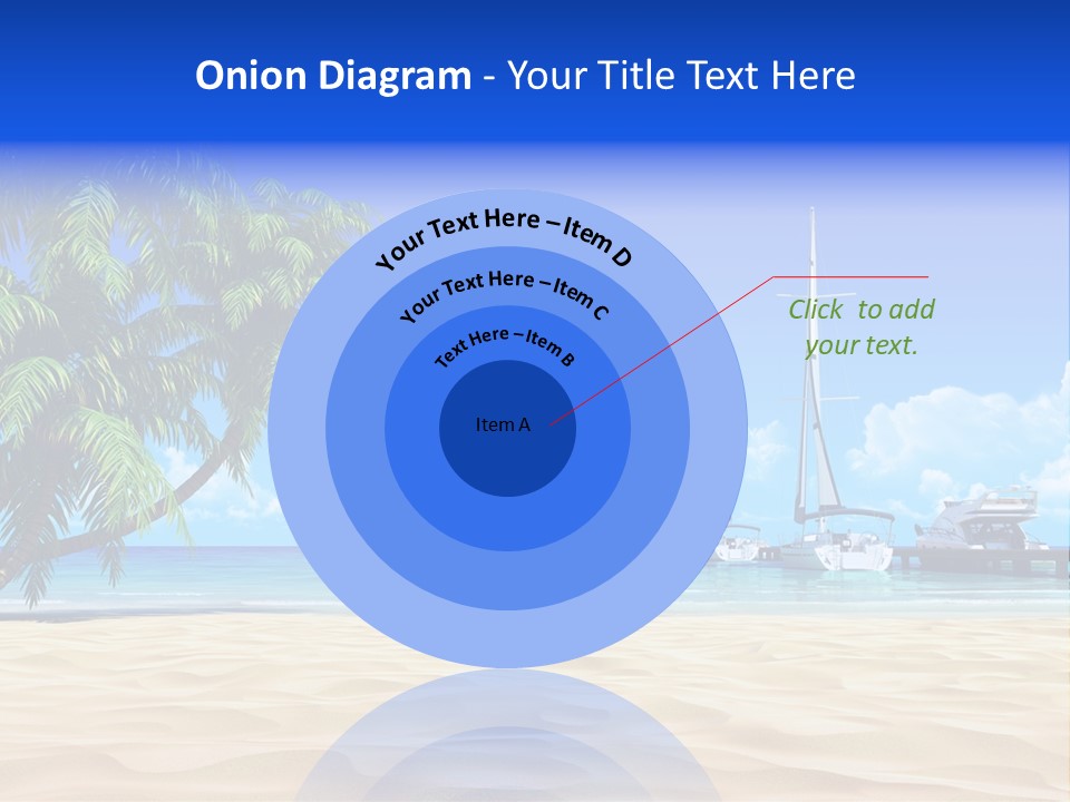 Outdoor Palmtree Bay PowerPoint Template