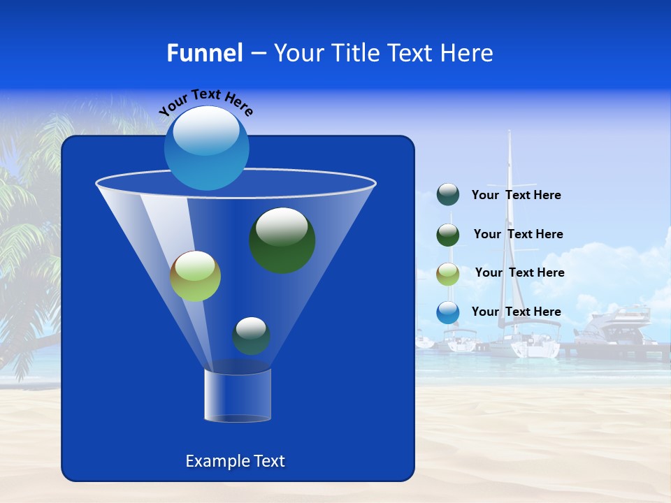 Outdoor Palmtree Bay PowerPoint Template