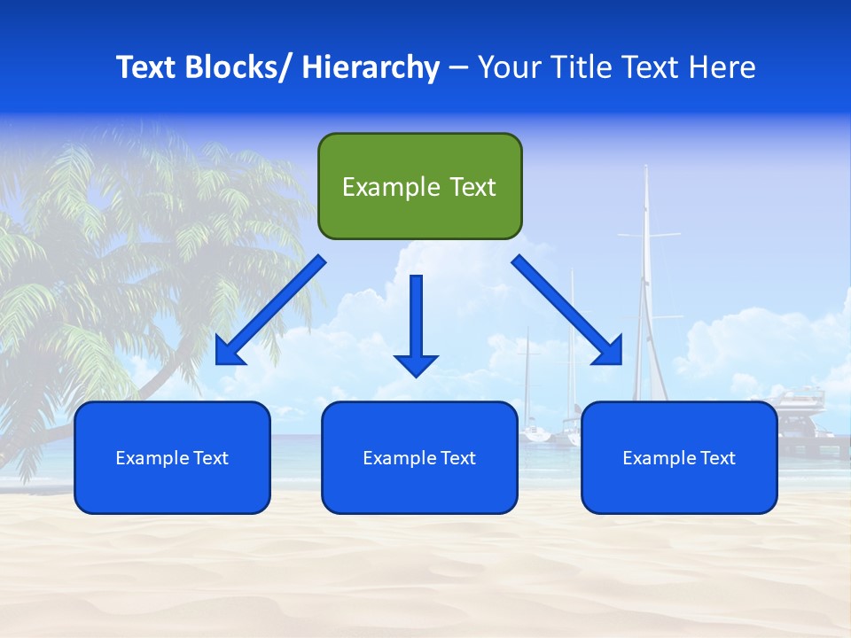 Outdoor Palmtree Bay PowerPoint Template
