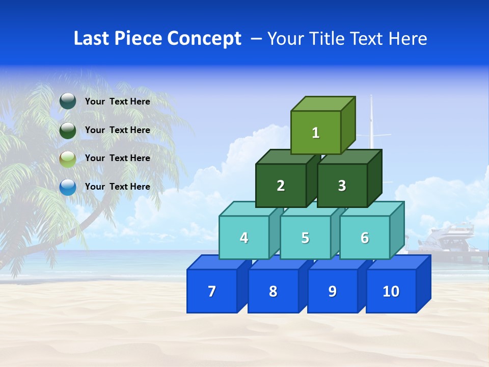 Outdoor Palmtree Bay PowerPoint Template