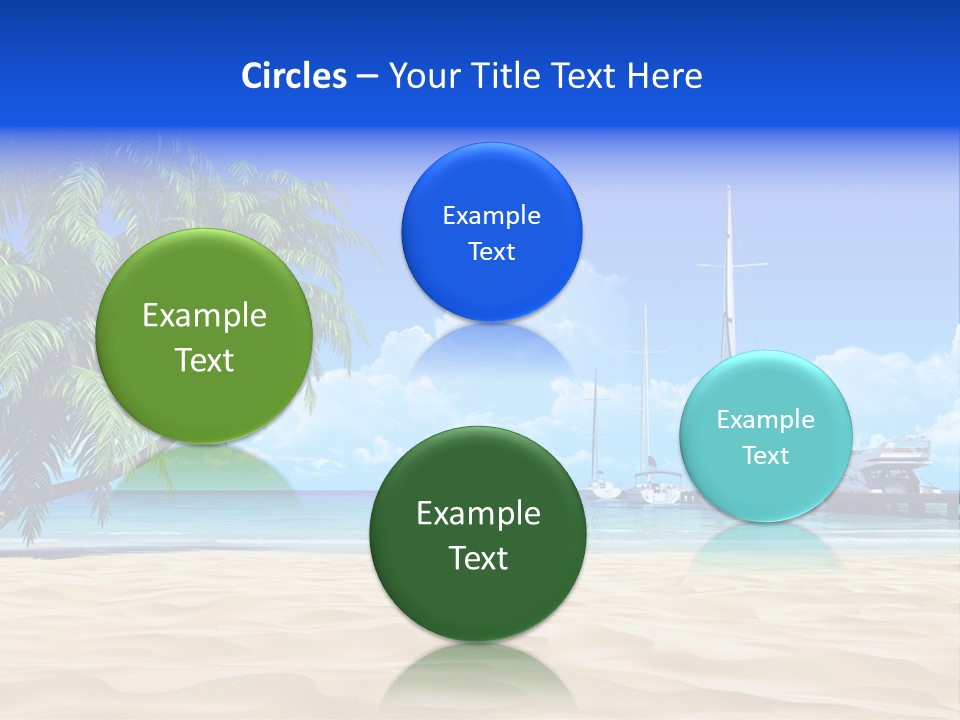 Outdoor Palmtree Bay PowerPoint Template