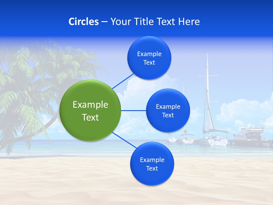 Outdoor Palmtree Bay PowerPoint Template