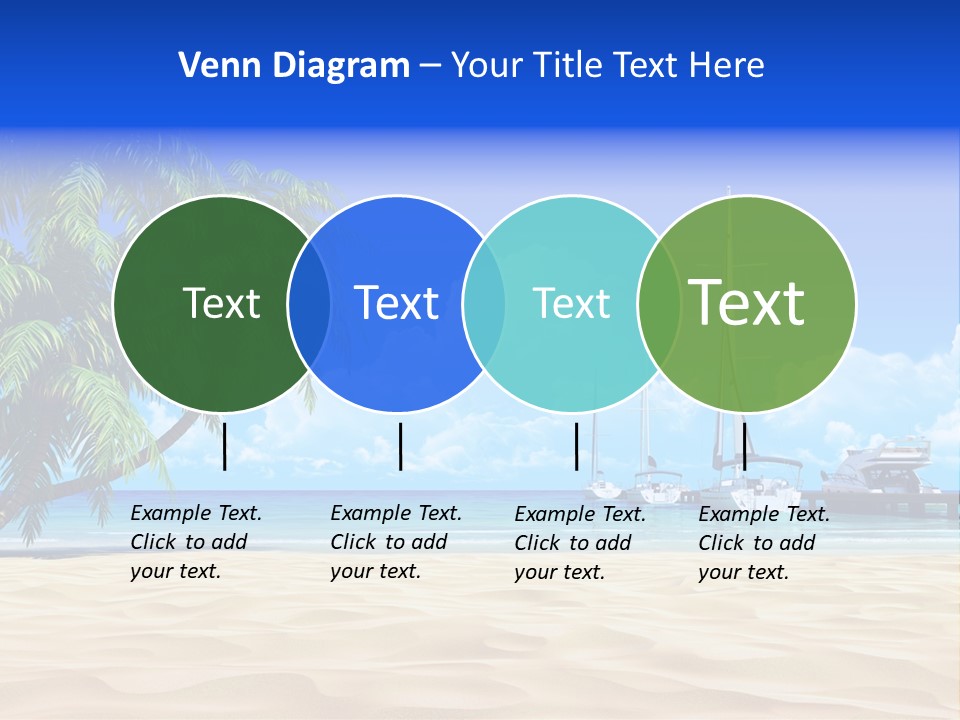 Outdoor Palmtree Bay PowerPoint Template