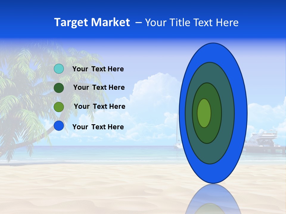 Outdoor Palmtree Bay PowerPoint Template