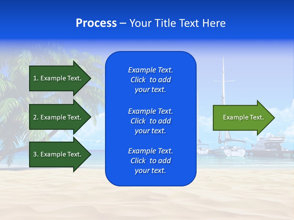 Outdoor Palmtree Bay PowerPoint Template