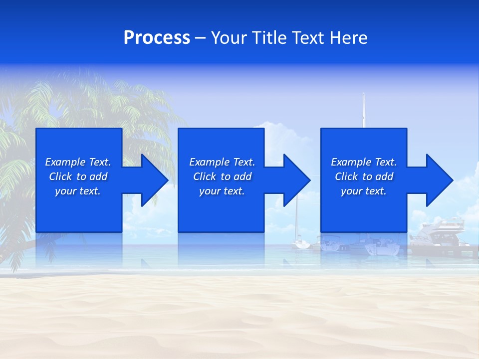Outdoor Palmtree Bay PowerPoint Template