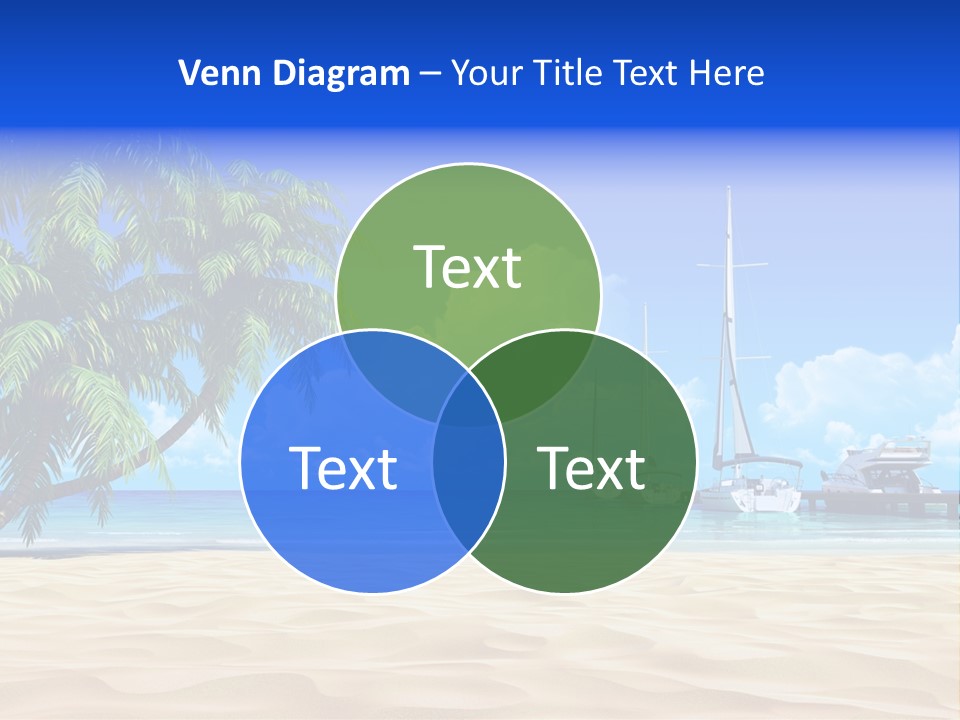 Outdoor Palmtree Bay PowerPoint Template