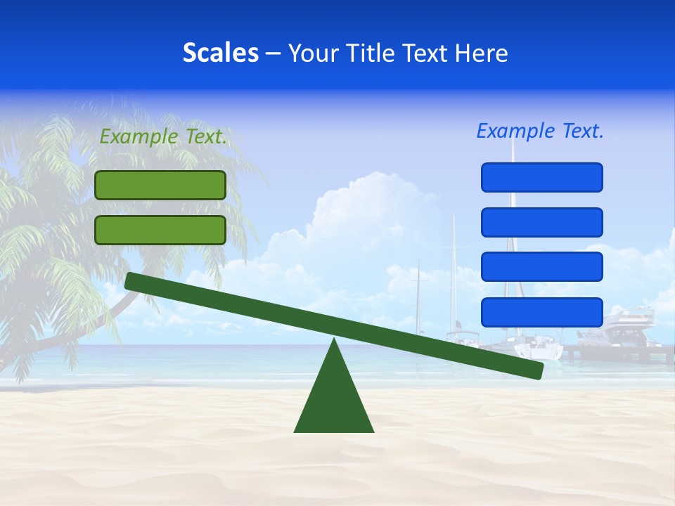 Outdoor Palmtree Bay PowerPoint Template