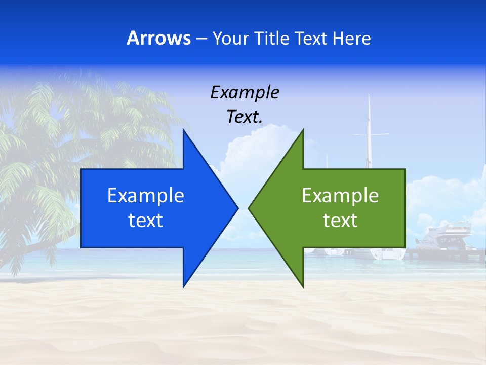 Outdoor Palmtree Bay PowerPoint Template