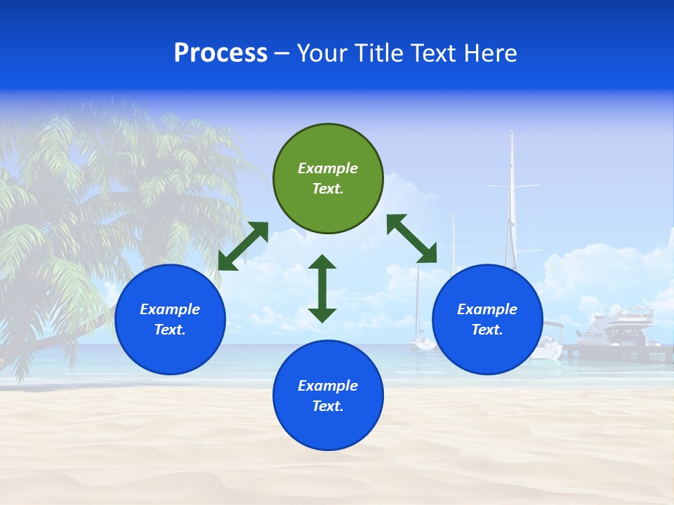 Outdoor Palmtree Bay PowerPoint Template