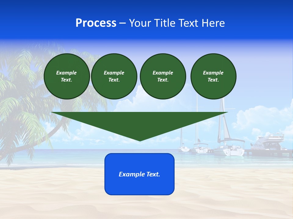 Outdoor Palmtree Bay PowerPoint Template