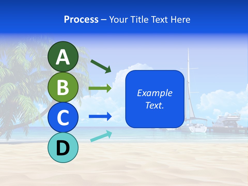 Outdoor Palmtree Bay PowerPoint Template