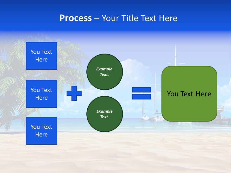 Outdoor Palmtree Bay PowerPoint Template