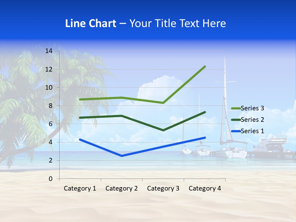 Outdoor Palmtree Bay PowerPoint Template