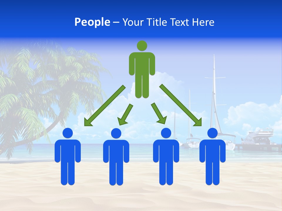 Outdoor Palmtree Bay PowerPoint Template
