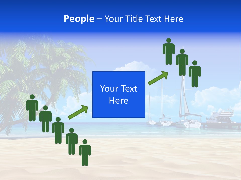Outdoor Palmtree Bay PowerPoint Template