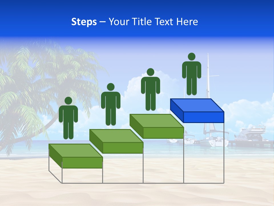 Outdoor Palmtree Bay PowerPoint Template