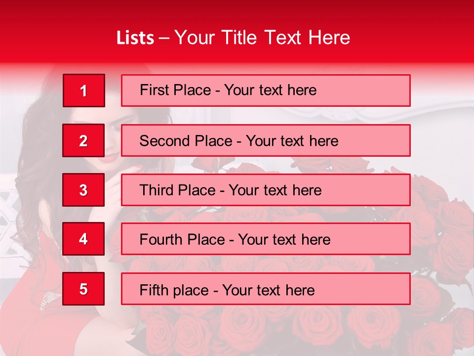 Glamour Decoration Jewelry PowerPoint Template