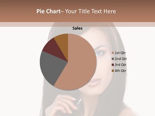 Caucasian Closeup Long PowerPoint Template