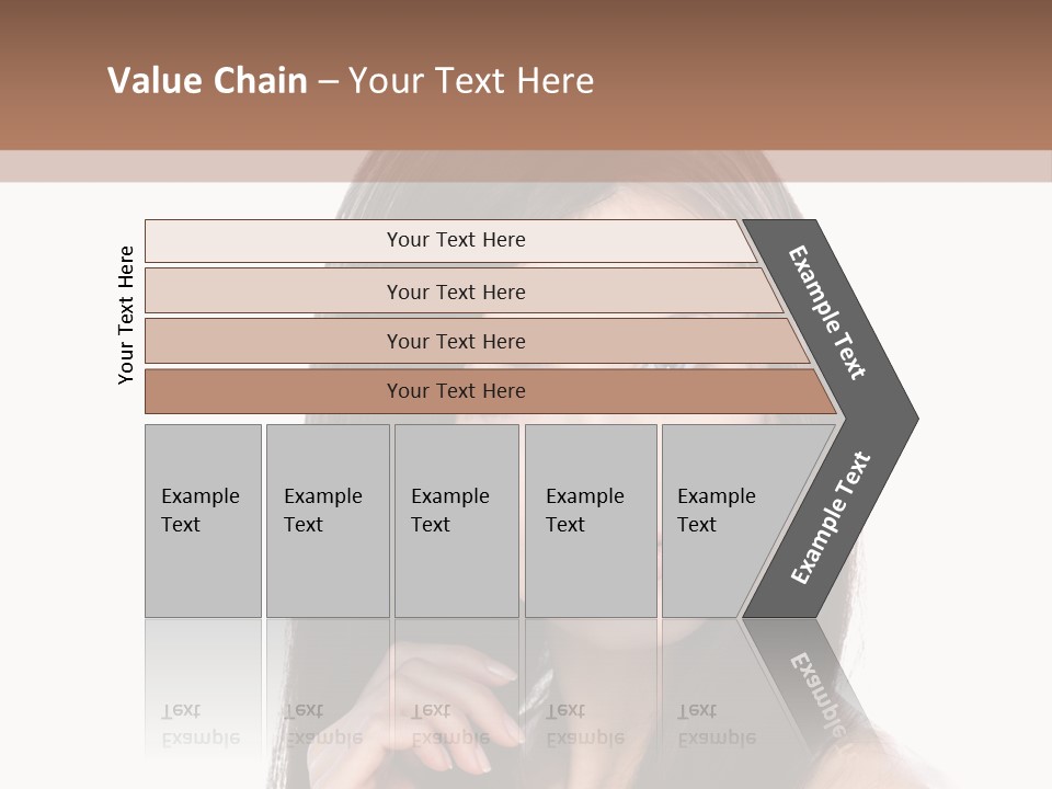 Caucasian Closeup Long PowerPoint Template