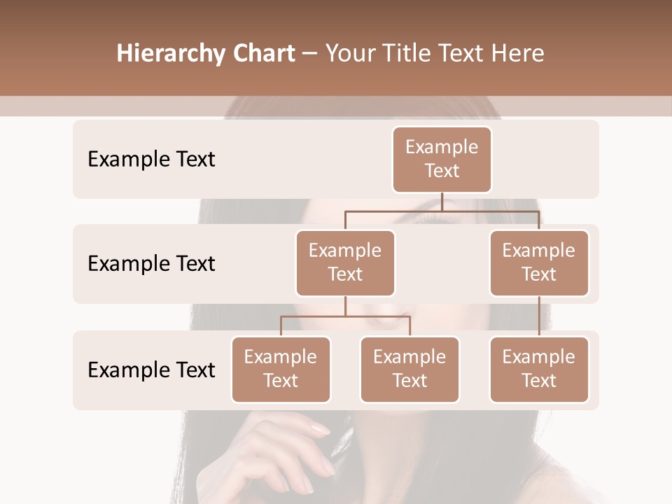 Caucasian Closeup Long PowerPoint Template