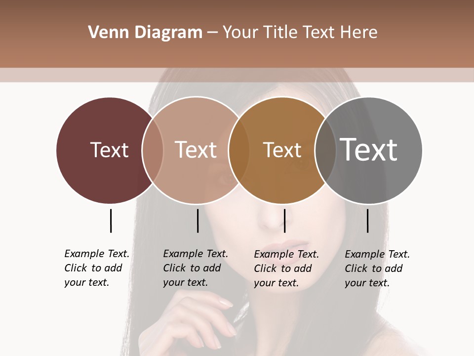 Caucasian Closeup Long PowerPoint Template